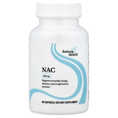 Seeking Health, N-Acetyl Cysteine ​​(NAC), 500 mg, 90 Capsules