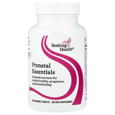 Seeking Health, Essential Prenatal Formula, 60 Chewable Tablets