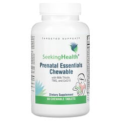 Seeking Health, Prenatal Essentials à croquer avec du chardon-Marie, de la TMG et de la CoQ10, 60 comprimés à croquer