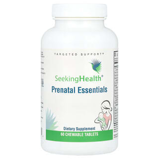 Seeking Health, Suplementos prenatales esenciales, 60 comprimidos masticables