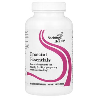 Seeking Health, Prenatal Essentials, pränatales Ergänzungsmittel mit essenziellen Vitaminen, Mineralstoffen und Nährstoffen, 60 Kautabletten