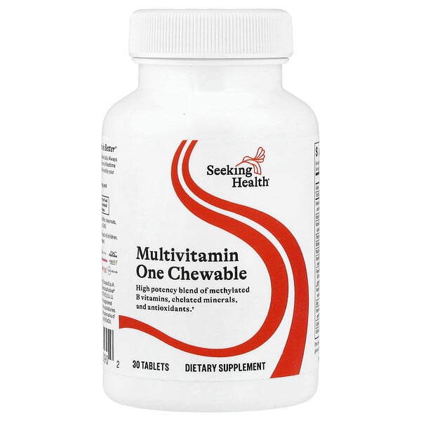 Seeking Health Multivitamin One Chewable, 30 Tablets