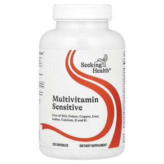 Seeking Health, Multivitamínico Sensível, 120 Cápsulas