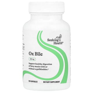 Seeking Health, Bile de Ox, 125 mg, 120 Cápsulas