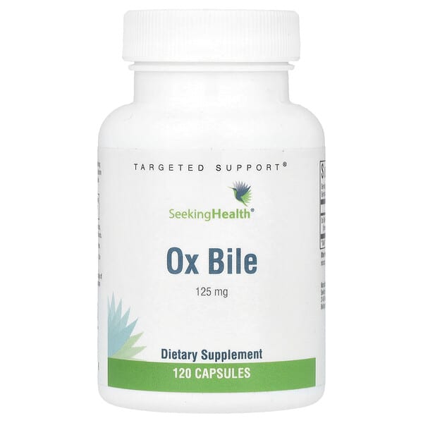 Seeking Health Ox Bile, 125 mg, 120 Capsules