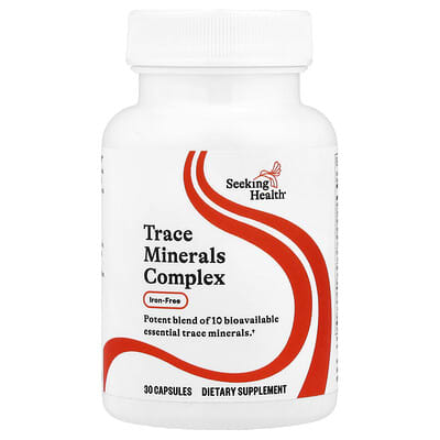 Seeking Health, Trace Mineral Complex, Iron Free, 30 Capsules