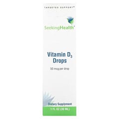 Seeking Health, Gotas de vitamina D3, 50 mcg, 30 ml (1 oz. Líq.)