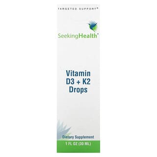 Seeking Health, Vitamina D3 + Gotas de K2, 30 ml (1 fl oz)
