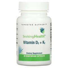 Seeking Health, Vitamine D3 + K2, 60 capsules végétariennes