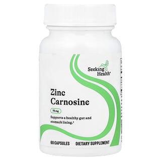 Seeking Health, Zinc carnosine, 60 capsules végétariennes