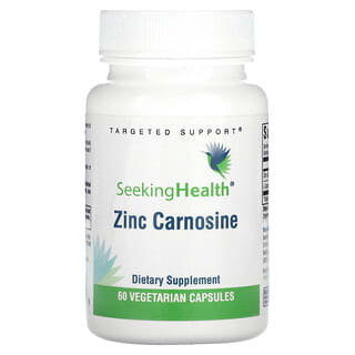 Seeking Health, Zinc carnosine, 60 capsules végétariennes