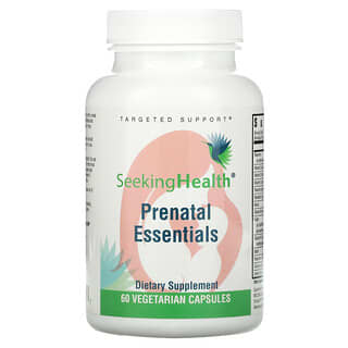 Seeking Health, Prenatal Essentials, 60 cápsulas vegetales