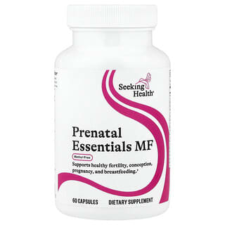 Seeking Health, Prenatal Essentials MF, pränatales Multivitamin, methylfrei, 60 Kapseln
