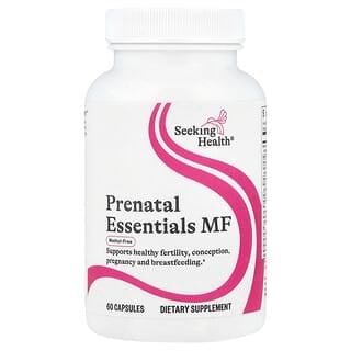 Seeking Health, Prenatal Essentials MF, комплекс витаминов для беременных, без метила, 60 капсул