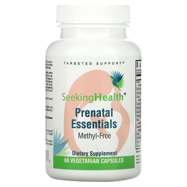 Seeking Health‏, Prenatal Essentials ، خالٍ من الميثيل ، 60 كبسولة نباتية
