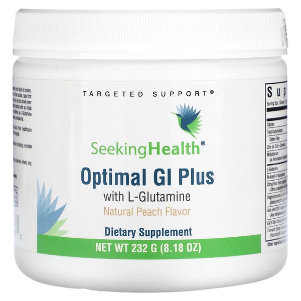 Seeking Health, Optimal GI Plus with L-Glutamine, Natural Peach, 8.18 oz (232 g)