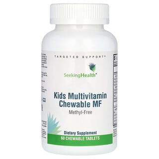 Seeking Health, Suplemento multivitamínico masticable MF para niños, 60 comprimidos masticables