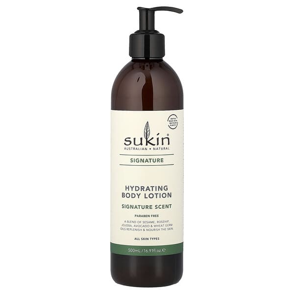 Sukin, Signature, Hydrating Body Lotion, All Skin Types, 16.91 fl oz (500 ml)