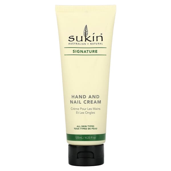 Sukin, Hand & Nail Cream, Signature, 4.23 fl oz (125 ml)