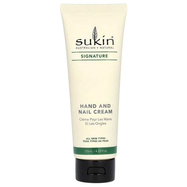 Sukin, Hand and Nail Cream, Signature, 4.23 fl oz (125 ml)