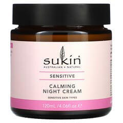 Sukin, Calming Night Cream, Sensitive,  4.06 fl oz (120 ml)