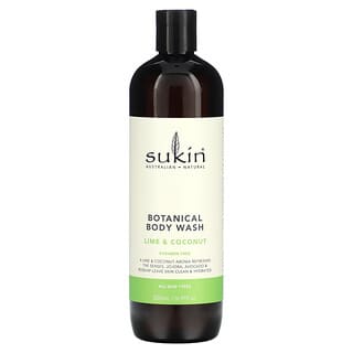 Sukin, Botanical Body Wash, Lime & Coconut, 16.91 fl oz (500 ml)