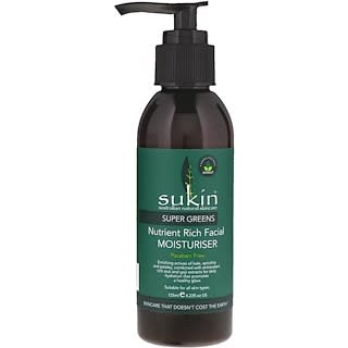 Sukin, Super Greens, Hydratant pour le visage riche en nutriments, 125 ml