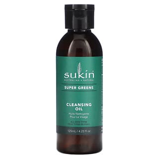 Sukin, Super Greens, очищающее масло, 125 мл (4,23 жидк. Унции)