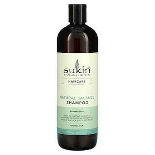 Sukin, Shampoo Natural Balance, Cabelo Normal, 500 ml (16,9 fl oz)