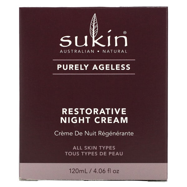 Sukin, Purely Ageless, Restorative Nachtcreme, 120 ml (4,06 fl. oz.)