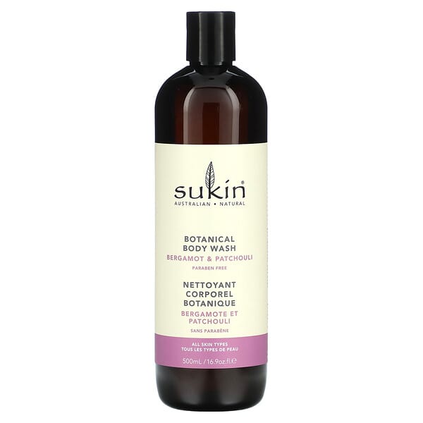 Sukin, Botanical Body Wash, Bergamot & Patchouli, 16. 9 oz (500 ml)
