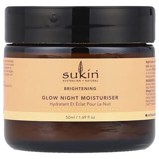 Sukin, グローナイトモイスチャライザー、肌を明るい印象に、50ml（1.69液量オンス）