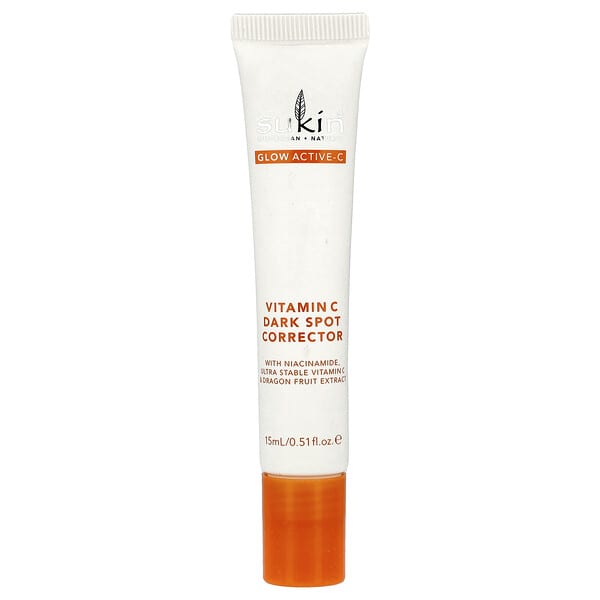 Sukin, Glow Active-C, Corrector de manchas oscuras con vitamina C, 15 ml (0,51 oz. líq.)