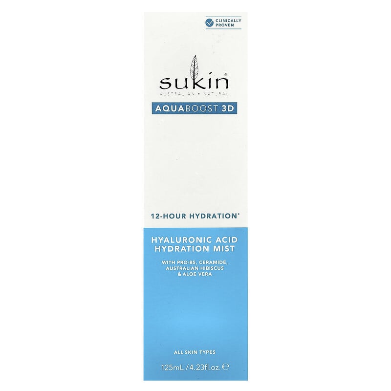 AquaBoost 3D, Hyaluronic Acid Hydration Mist, All Skin Types, 4.23
