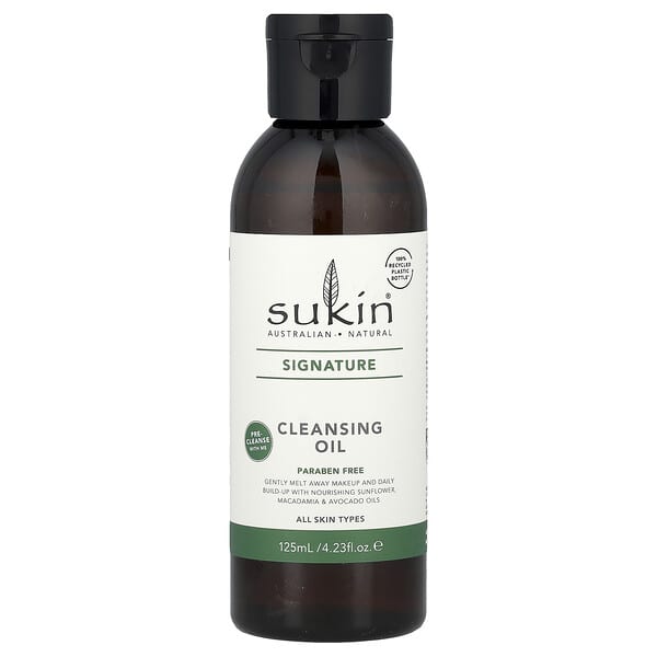 Sukin, Signature，卸妝油，適合各種膚質，4.23 液量盎司（125 毫升）