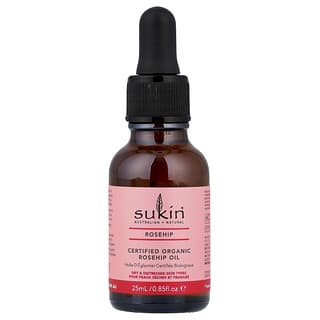 Sukin, Certified Organic Rosehip Oil, Dry & Distressed Skin Types, 0.85 fl oz (25 ml)