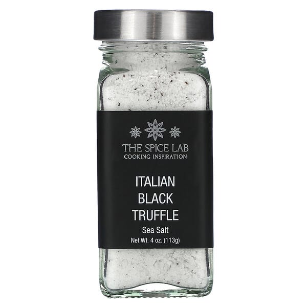 The Spice Lab, イタリア産黒トリュフ海塩、113g（4オンス）