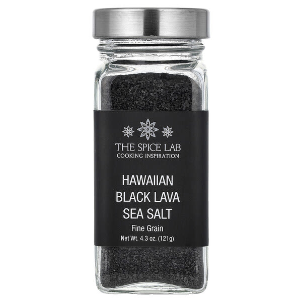 The Spice Lab, 하와이 블랙라바 바다 소금, 가는 소금, 121g(4.3oz)