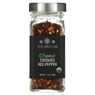 The Spice Lab, Pimiento rojo orgánico triturado, 39 g (1,4 oz)