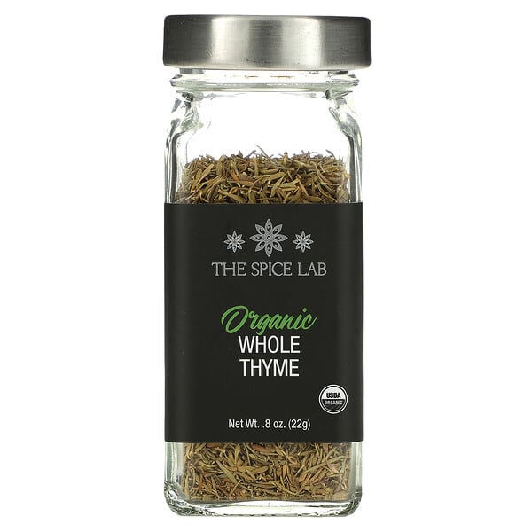 The Spice Lab, Organic Whole Thyme, 0.8 oz (22 g)