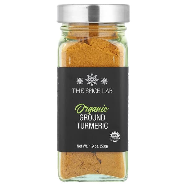 The Spice Lab, Organic Ground Turmeric, gemahlene Bio-Kurkuma, 53 g (1,9 oz.)