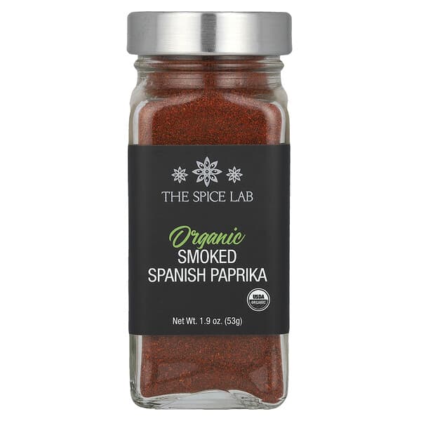 The Spice Lab, 유기농 훈제 스페인산 파프리카, 53g(1.9oz)