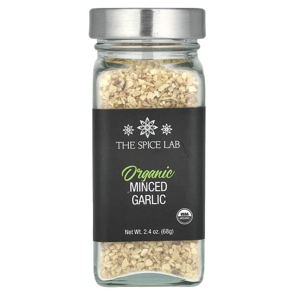The Spice Lab, 유기농 다진 마늘, 68g(2.4oz)