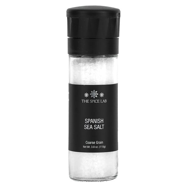 The Spice Lab, スペイン産海塩、粗挽き穀物、110g(3.8オンス)