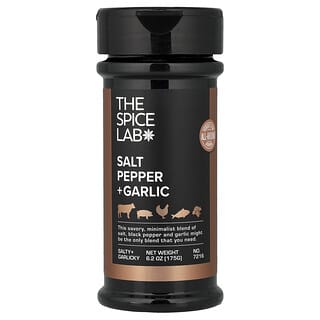 The Spice Lab, Salt Pepper + Garlic, 6.2 oz (175 g)
