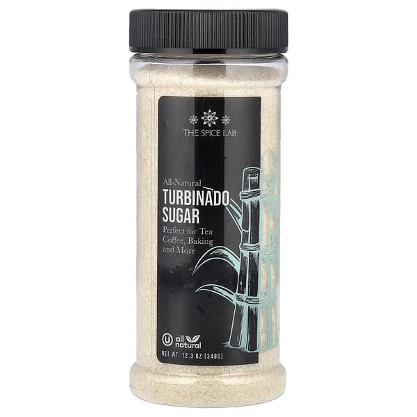 The Spice Lab, Azúcar turbinado, 348 g (12,3 oz)