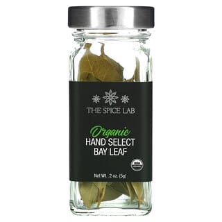 The Spice Lab, Hoja de laurel orgánica seleccionada a mano, 5 g (0,2 oz)