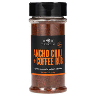 The Spice Lab, Ancho Chili + Coffee Rub, 155 g (5,5 oz.)
