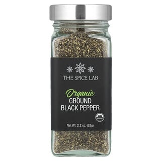 The Spice Lab, Organic Ground Black Pepper, 2.2 oz (62 g)