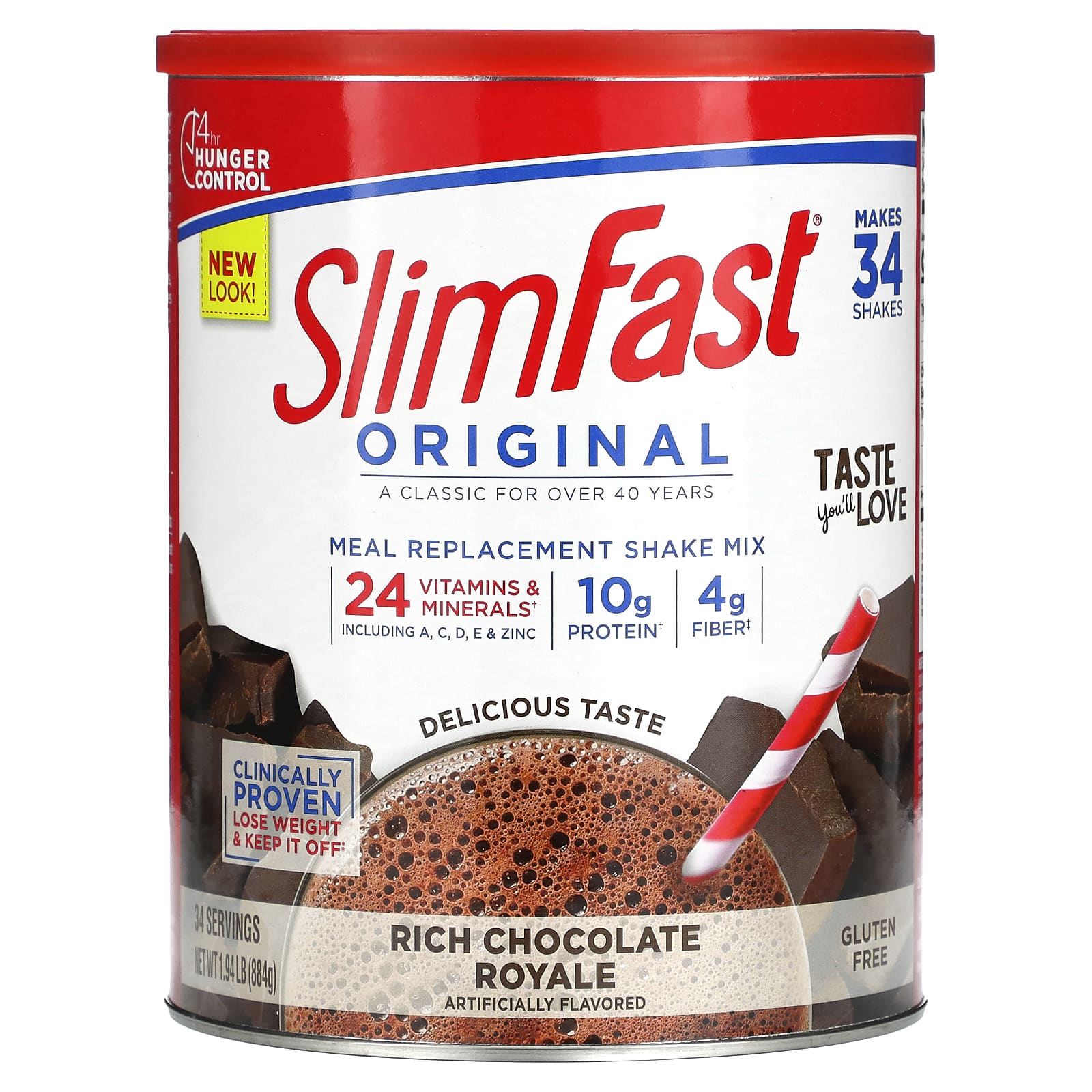 SlimFast, Original, Meal Replacement Shake Mix, Rich Chocolate Royale ...